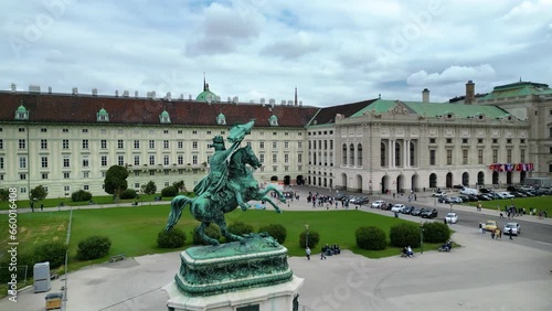 vienna asutria Horse Statue At Volksgarten In Vienna, Austria. Stock footage Horse Statue At Volksgarten In Vienna,  photo