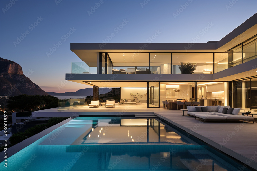 Contemporary Masterpiece: Captivating View of a Modern Villa, Expanding the Boundaries of Luxury Living with its Open-Concept Layouts Contemporary Masterpiece: Captivating View of a Modern Villa, Expanding the Boundaries of Luxury Living with its Open-Concept Layouts