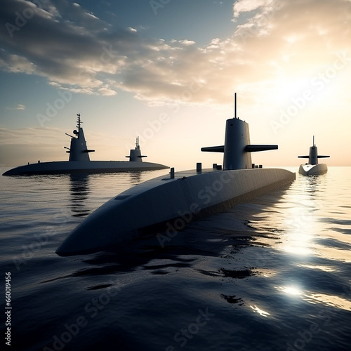 Modern submarines are Modern weapons for warfare in the oceans.