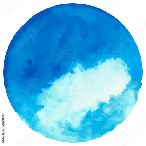 Watercolor shapes dots. Watercolors blobs. Colorful watercolor hand painted circles. Round stains