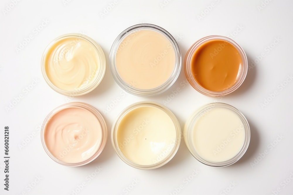 top view shot of skincare routine top view shot of skincare routine