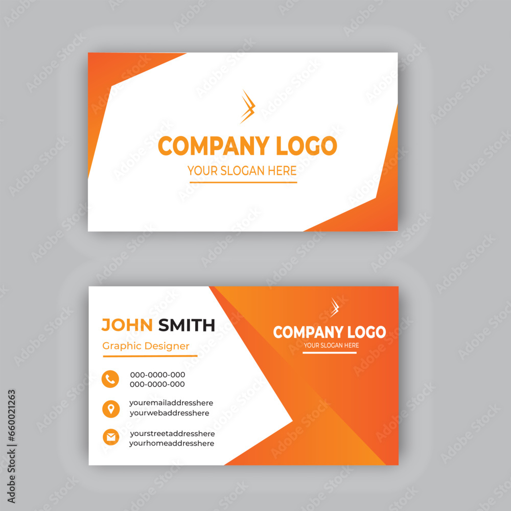 Gradient modern professional business card template design Gradient modern professional business card template design