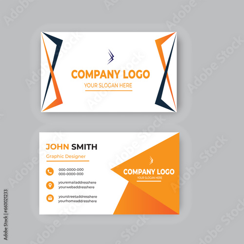 Gradient modern professional business card template design