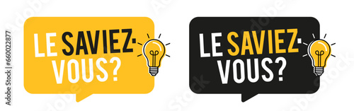 Le saviez-vous ?