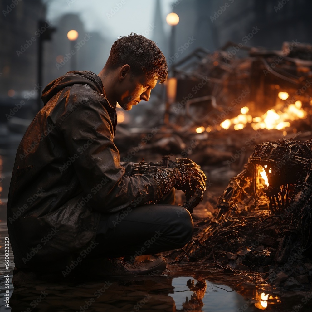 Fire is spread in the residential district Fire is spread in the residential district