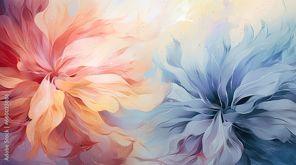 Background with flowers - generative ai Background with flowers - generative ai