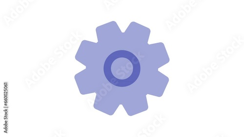 gears icon spin animated 