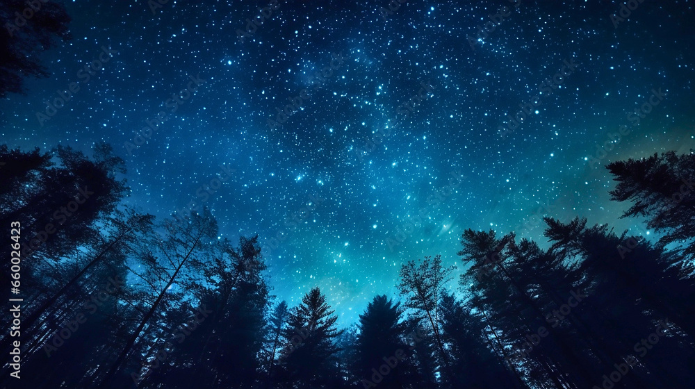 An abstract, time-lapse night sky with the radiant Milky Way and streaking shooting stars. An abstract, time-lapse night sky with the radiant Milky Way and streaking shooting stars.