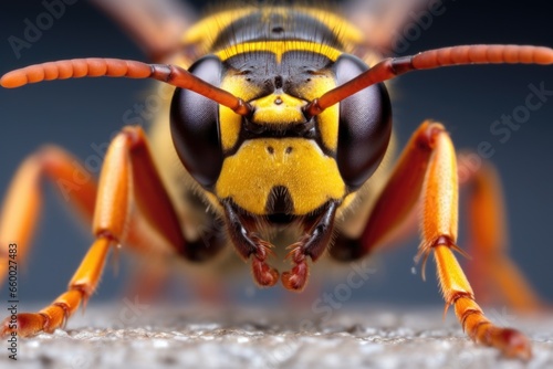 close-up of wasp showing stinger point