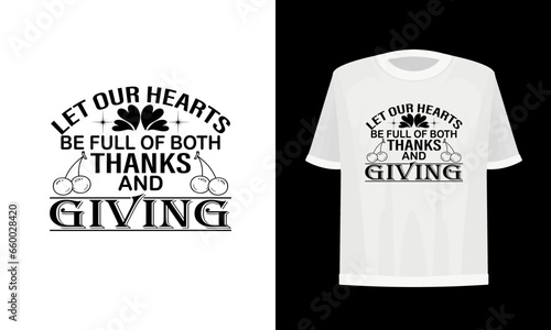 Thanks giving day t-shirt design. Vector file.