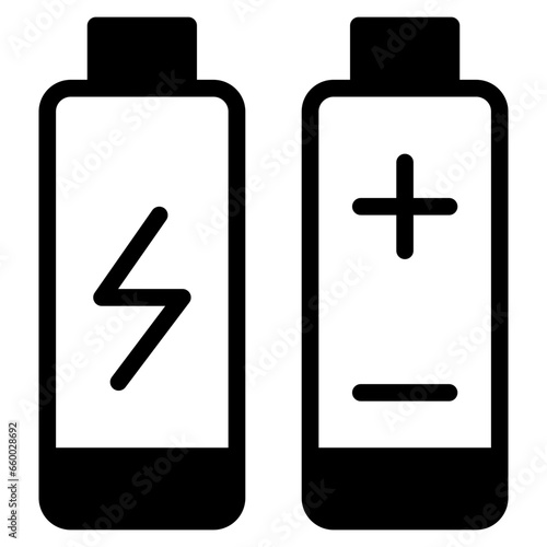 Battery charge level. battery Charging icon