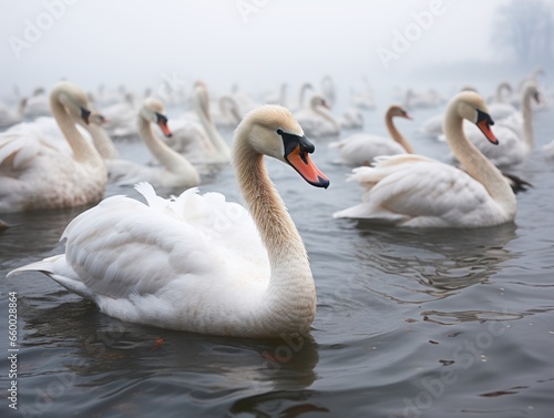 spent some time with swans during winter