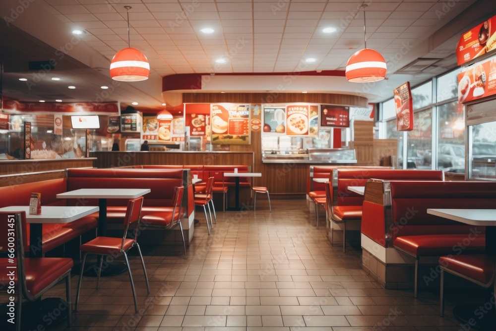 Close up of a classic american diner