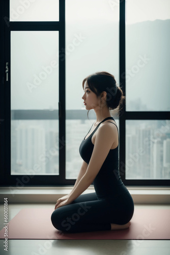 Mujer haciendo Yoga