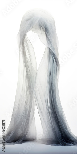 Ethereal Elegance: A Translucent Sculpture in White