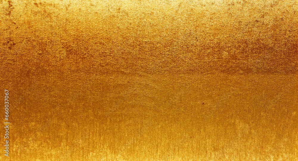 shiny gold fabric wallpaper looks like metal use as background texture for luxury, rich mood and tone. gold glitter texture background sparkling shiny wrapping paper for decoration. - obrazy, fototapety, plakaty 