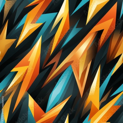 chaotic bright multicolored graphic seamless pattern
