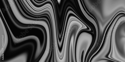 Abstract Liquify Background. Black And White Liquify Fluid Abstract Marble Texture. Digital Dark Abstract Background with Liquify Flow