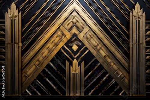 Chevron Patterned Wall Background