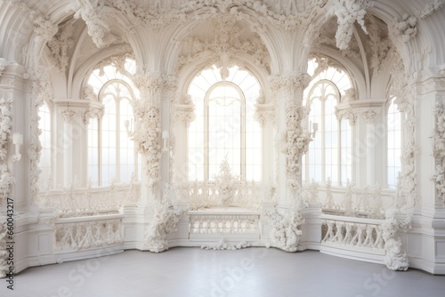 Fototapeta Baroque Ornate Balustrade Backdrop