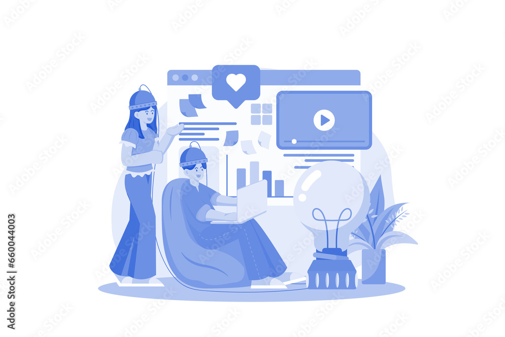 Employees finding a solution Employees finding a solution