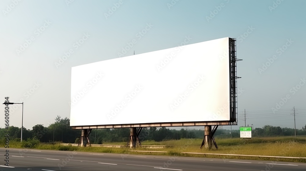 Advertising mock up blank billboard with copy space for your text content public information board billboard blank for outdoor advertising poster
