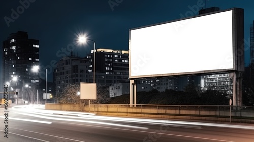Advertising mock up blank billboard with copy space for your text content public information board billboard blank for outdoor advertising poster