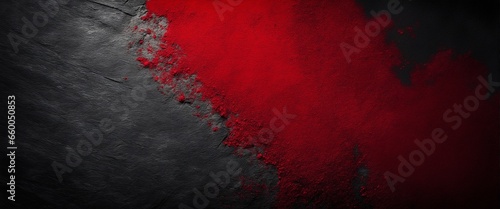 Aged Wall Texture in Black and Red with Abstract Dark Design and Light White Gradient Background