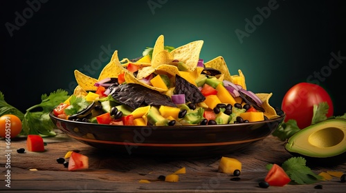 Healthy salad with avocado ...