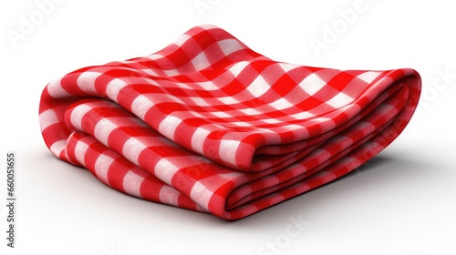 Isolated red checkered clot...