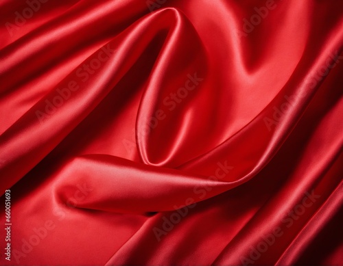Crimson Silk Textile Scenery