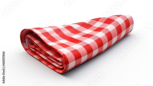 Isolated red checkered clot...