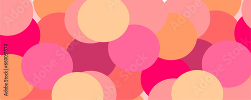 pink background with circles