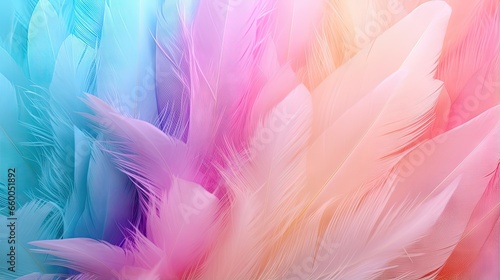 Feathery background with pastel colors and soft focus
