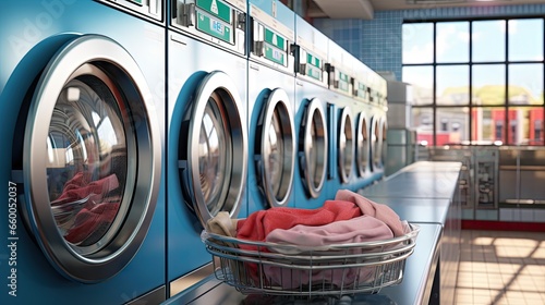 Laundry machine in focus