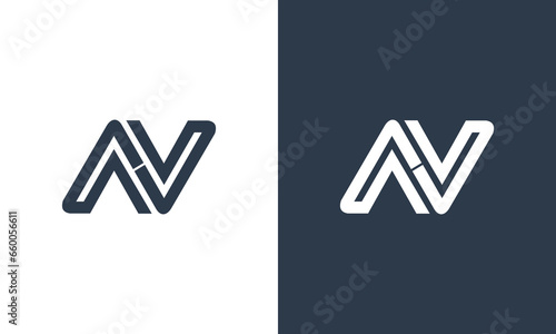 a collection of av initials and can also be used as a vector n logo design photo