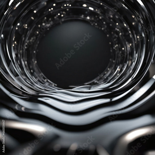 Abstract 3d wavy lines perspective background.