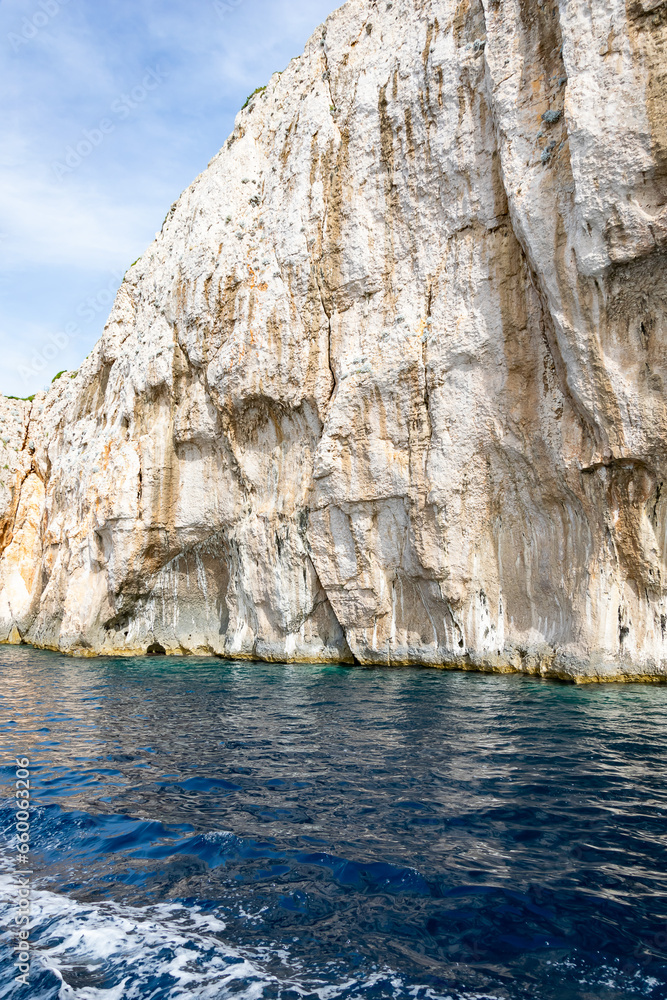 rocky island in Croatia against the blue sky