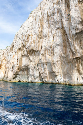 rocky island in Croatia against the blue sky