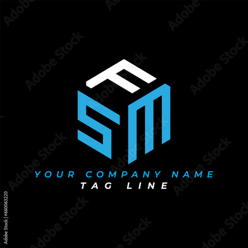 FSM letter logo creative design with vector graphic, FSM simple and modern logo. FSM luxurious alphabet design