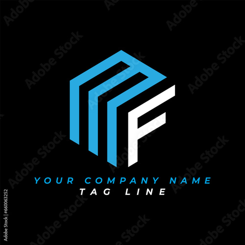 MF letter logo creative design with vector graphic ,MF simple and modern logo. MF luxurious alphabet design