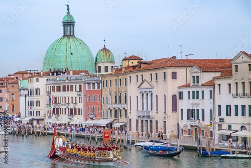 Italy. Venice. Historical regatta. Gondola. © Sergei