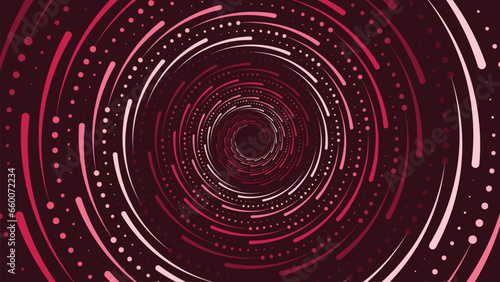 Abstract spiral round vortex logo type background. This creative background can be used as a banner or website landing page.