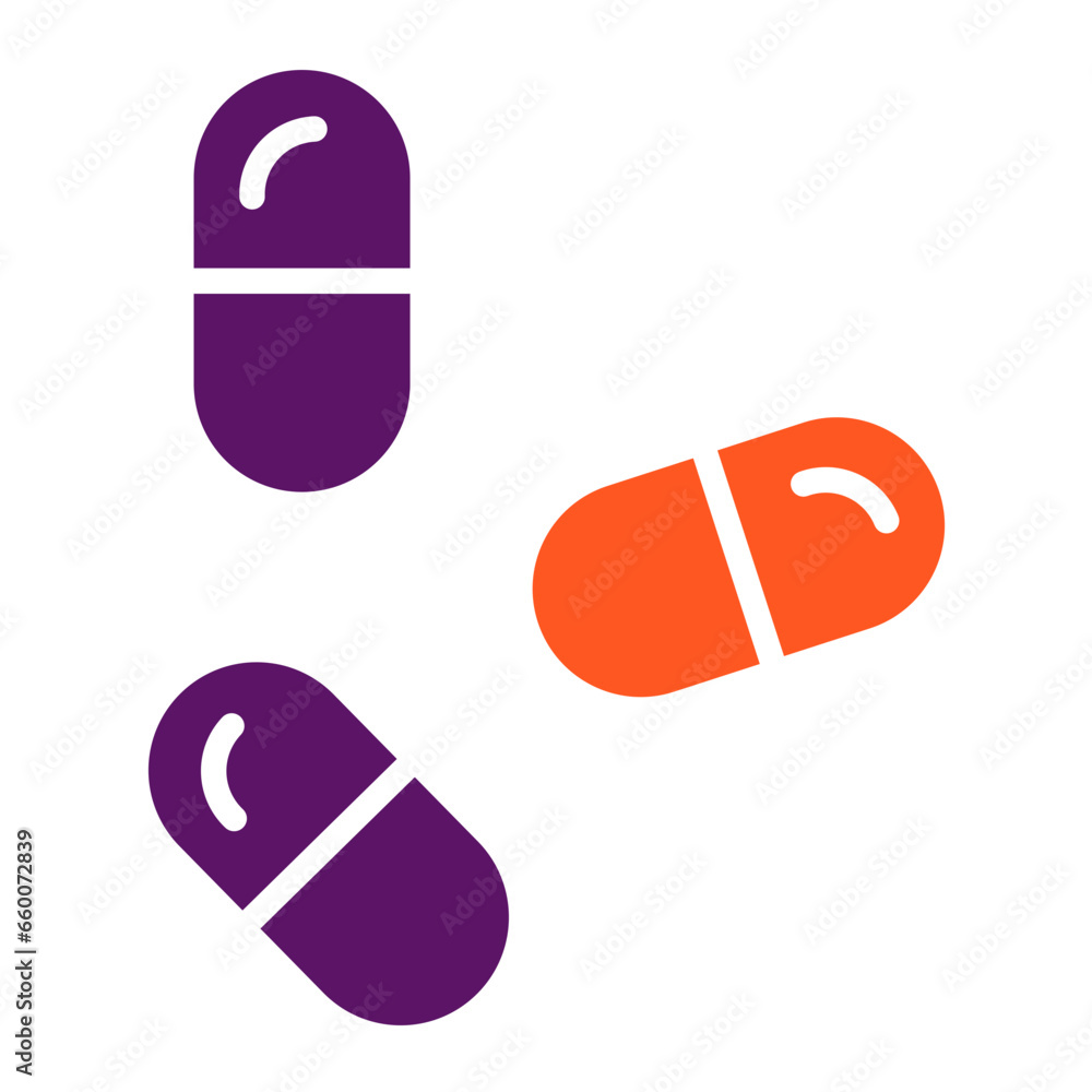 Capsule Vector Icon Design Illustration Capsule Vector Icon Design Illustration