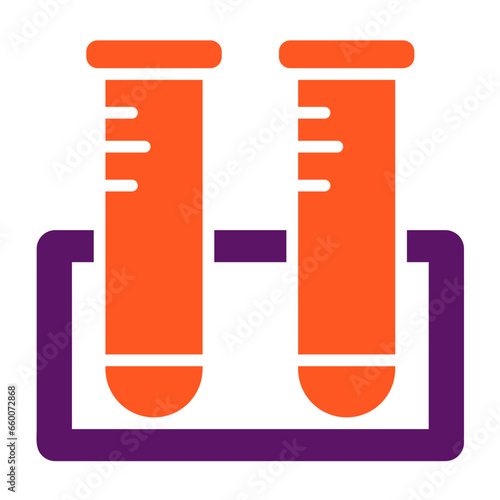 Test Tubes Vector Icon Design Illustration