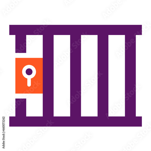 Jail Vector Icon Design Illustration