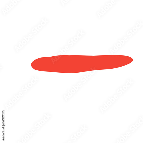 long red abstract blob for title text