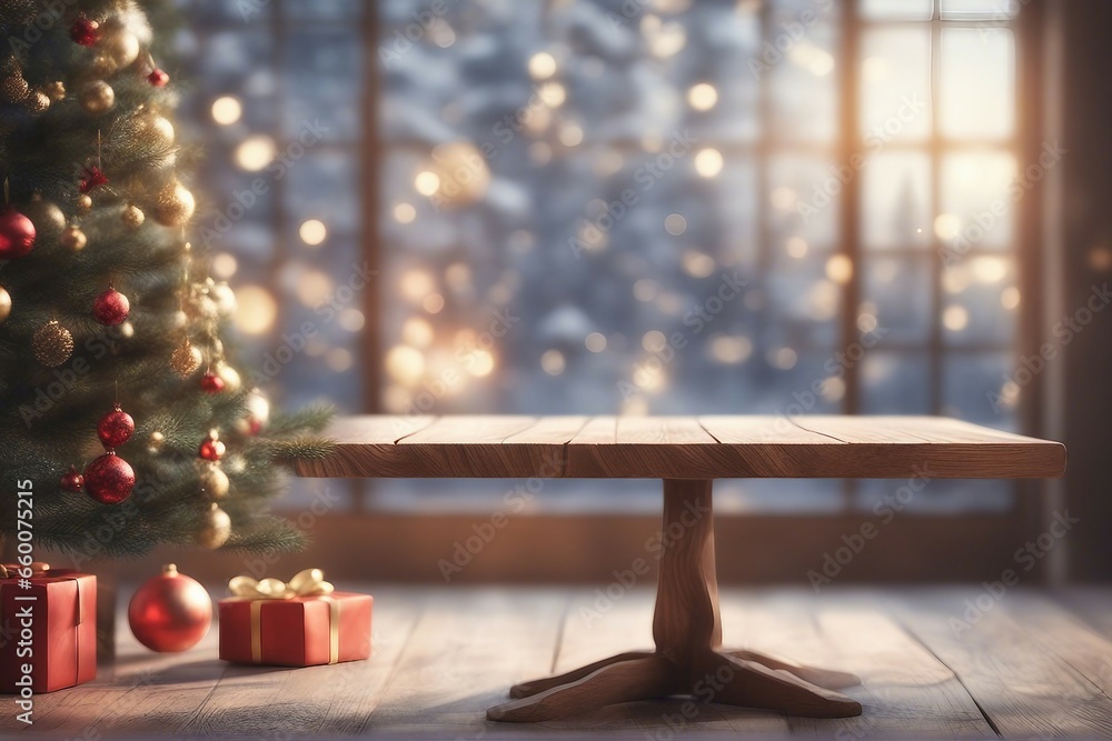 christmas tree with candles and decorations