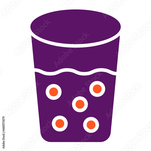 Shot Glass Vector Icon Design Illustration