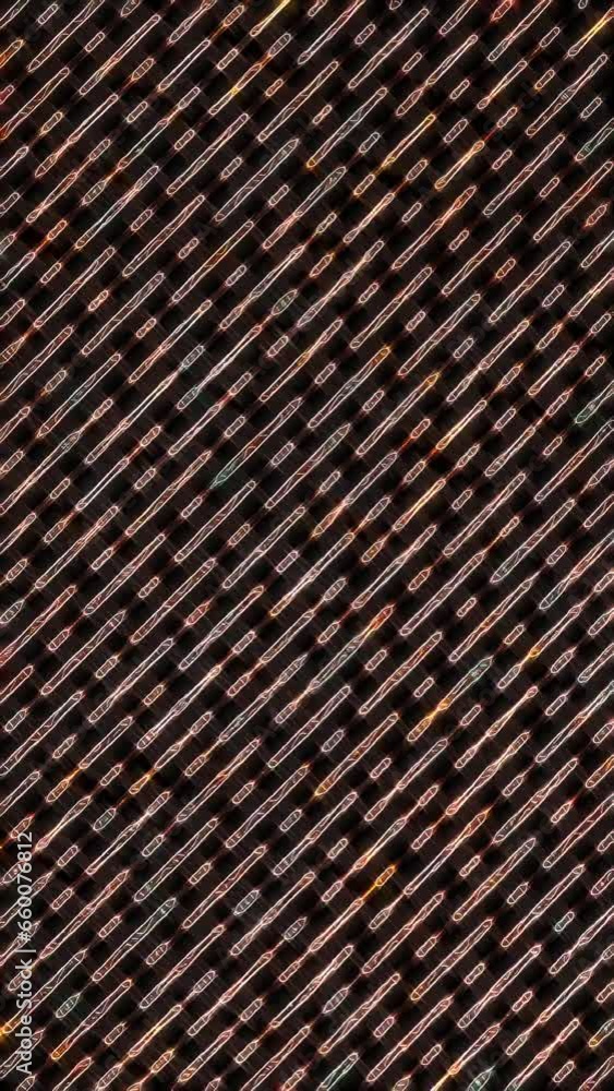 3D animation vertical video glowing beautiful twinkling colorfull lines shining bright light energy 4K lines smooth waves glittering light effect, black background